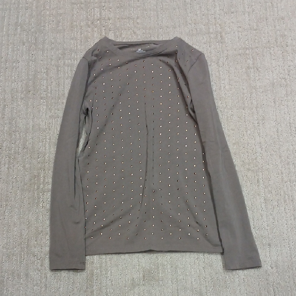 Women's Gray Long Sleeve Shirt